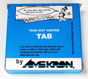 ALUMINUM-IMPRESS-O-TAGS-Plant-label-tree-marker-tag-marking-metal-100-labels