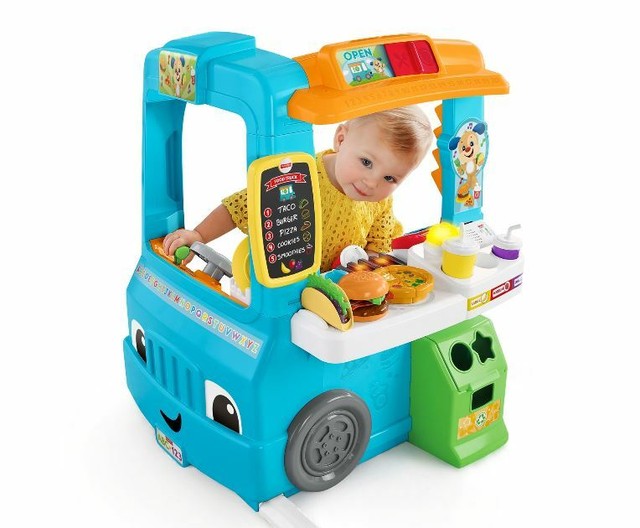 Kids Play Kitchen Food Truck Imaginative Learning Fun Childrens Playing