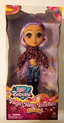 Little Bebops High Key Besties Retro 10 inch Doll! Purple Hair