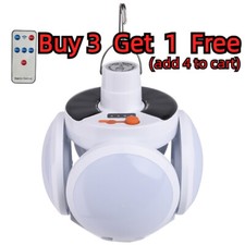 USB Rechargeable LED Outdoor Camping Lamp Portable Solar Power Tent Light Bulb