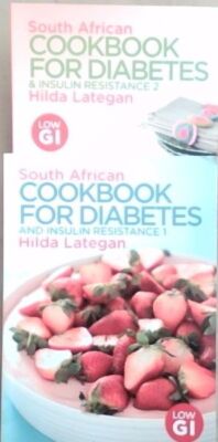 South African COOKBOOK FOR DIABETES and INSULIN Resistance 1 and 2 LOW GI- SET..