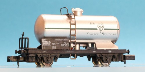 Arnold 4327 SBB Kesselwagen „Scherer & Bühler“, silber neu OVP | Zustand: Neu