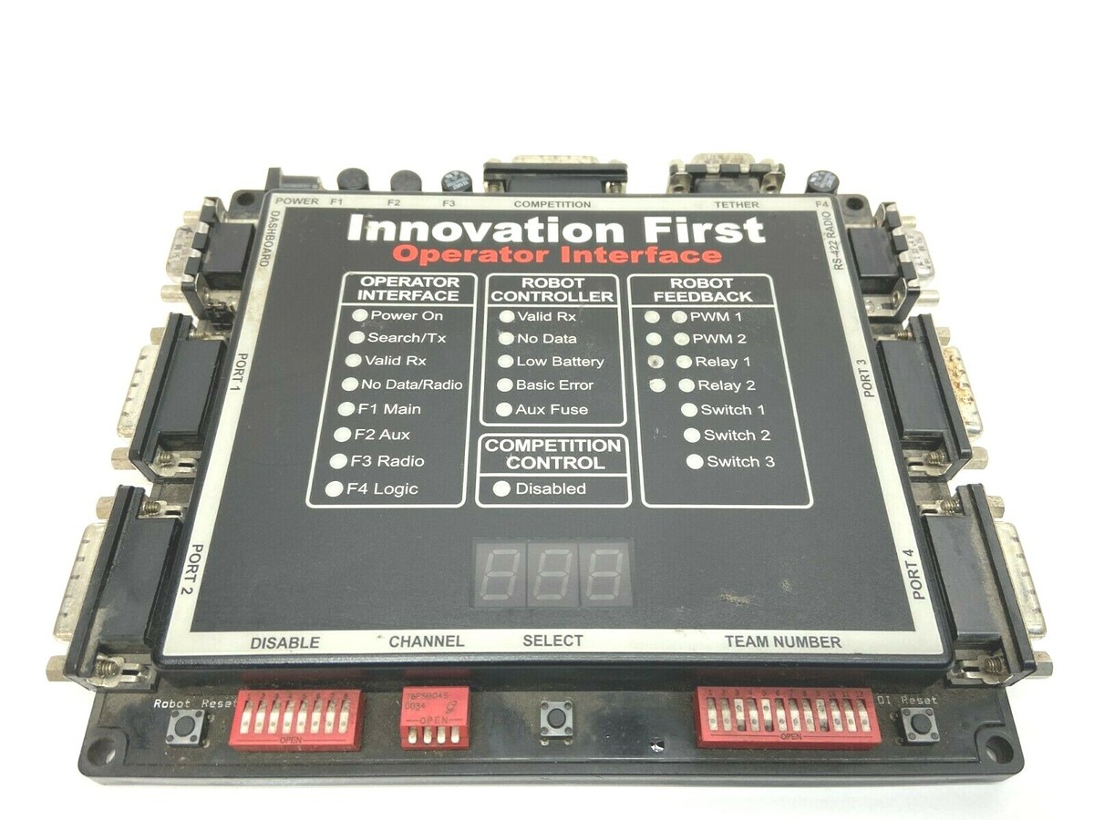 Innovation First Operator Interface Robot Controller Feedback Competition