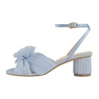 Women's Mid Block Heel Pleated Cute Bow Knot Open Toe Ankle Strap Sandals US11 — photo 1