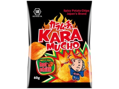 65g Koikeya Scharfe Kartoffelchips mit Chili Kara Mucho hot chilli