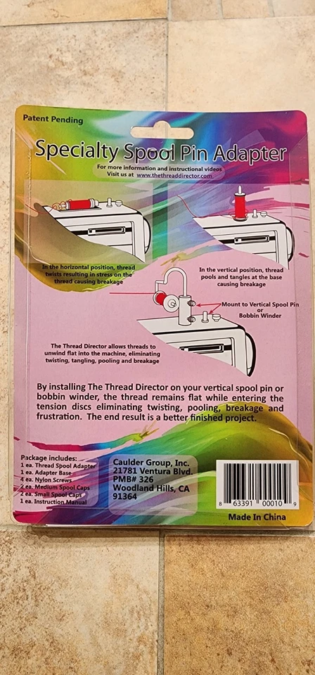 Specialty Thread Spool Pin Adapter for Sewing Machines - Image 2 of 3