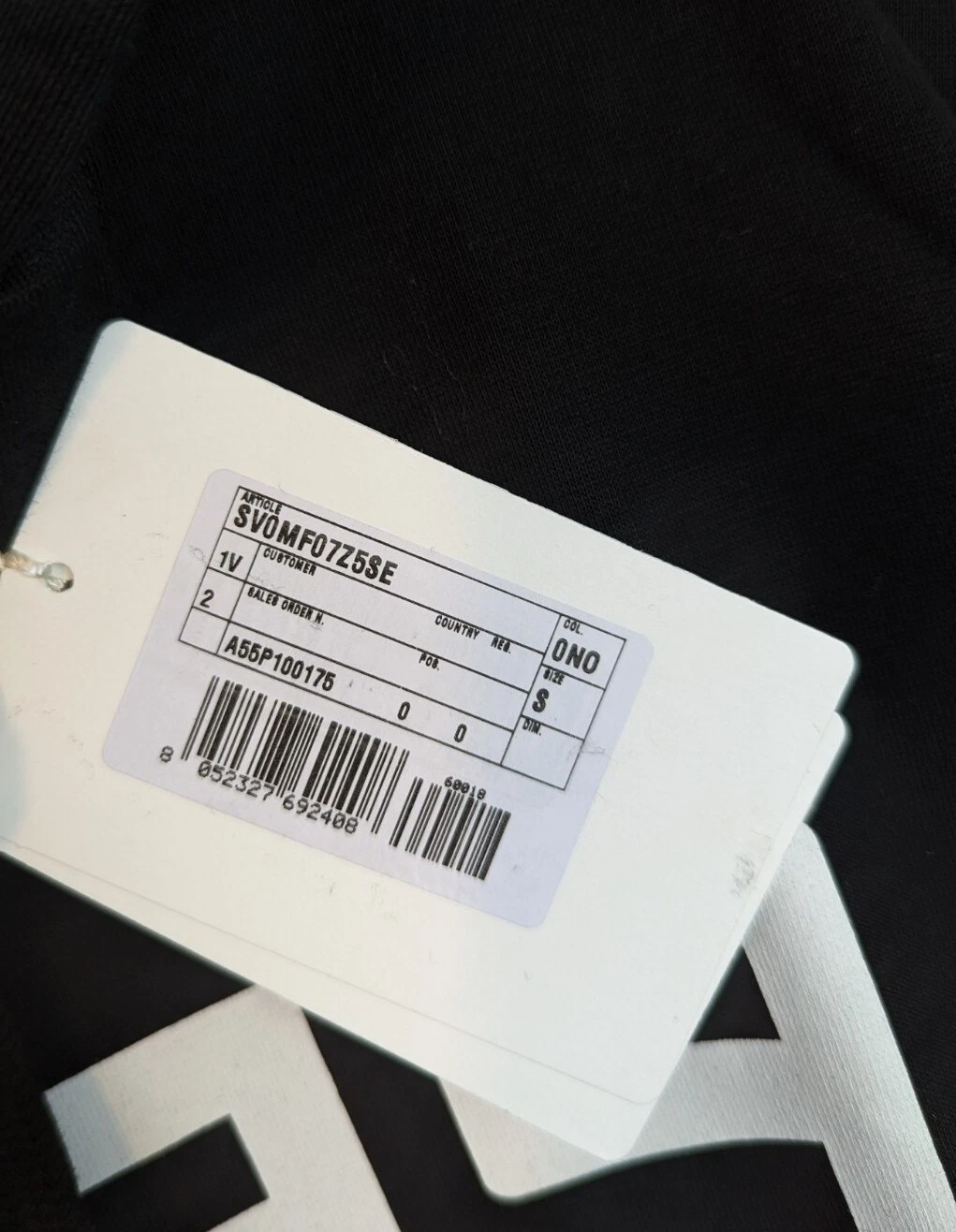 FELPA CON CAPPUCCIO UOMO VALENTINO 2099 STAMPA JERSEY NERO BIANCO TAGLIA M PREZZO AL PUBBLICO £590