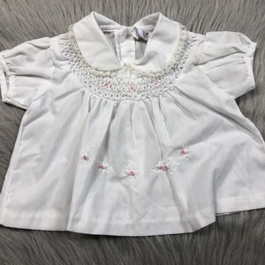 white newborn baby dress
