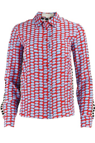 STELLA MCCARTNEY PRINTED SILK SHIRT IT 36 UK 4