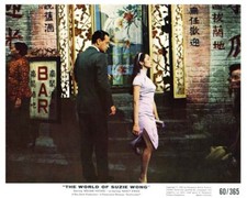 THE WORLD OF SUZIE WONG color 8x10 still NANCY KWAN & WILLIAM HOLDEN -- n263