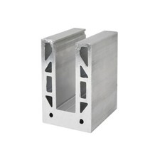 4-1/8 x 2-1/2 Aluminum Square Based Shoe for ...