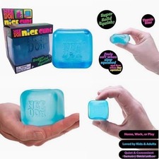 NEU: Nee Doh Nice Cube Super Solid Squish Blue Spielzeug, SCHNELLER VERSAND!
