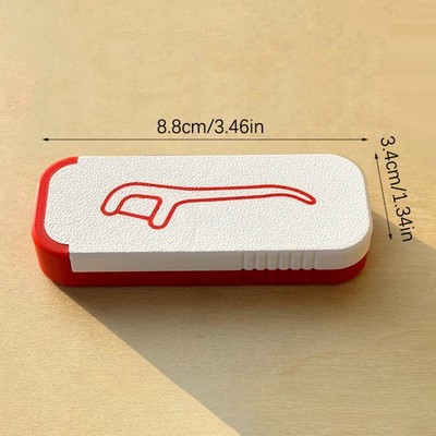 Portable Dental Floss Box Mini Toothpick Floss Organizer Mini Sliding Storage