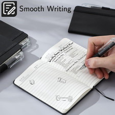 4 Pack Small Notebook Pocket Notebook, A6 Mini Leather Hardcover Journal, 3.7...