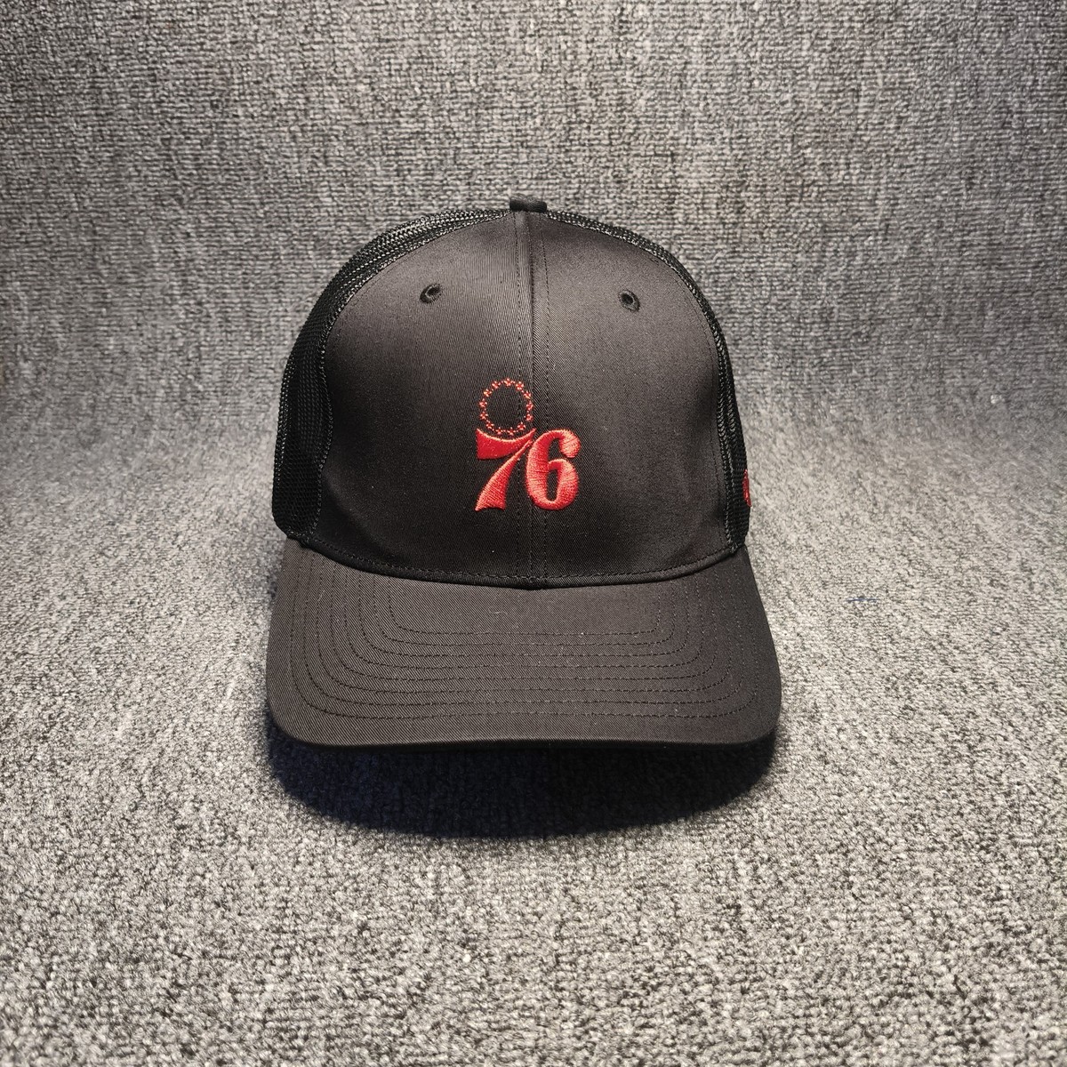 '47 Brand Philadelphia 76ers Trucker Snapback Black Red One Size NBA Hat