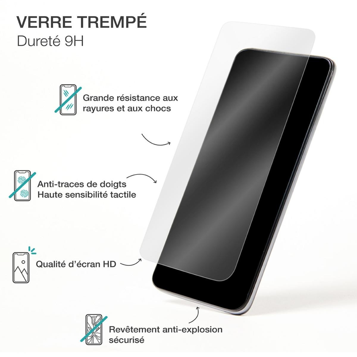 Verre Trempé iPhone 14 Pro Max Verre Premium SmartFrame Protection Intégrale