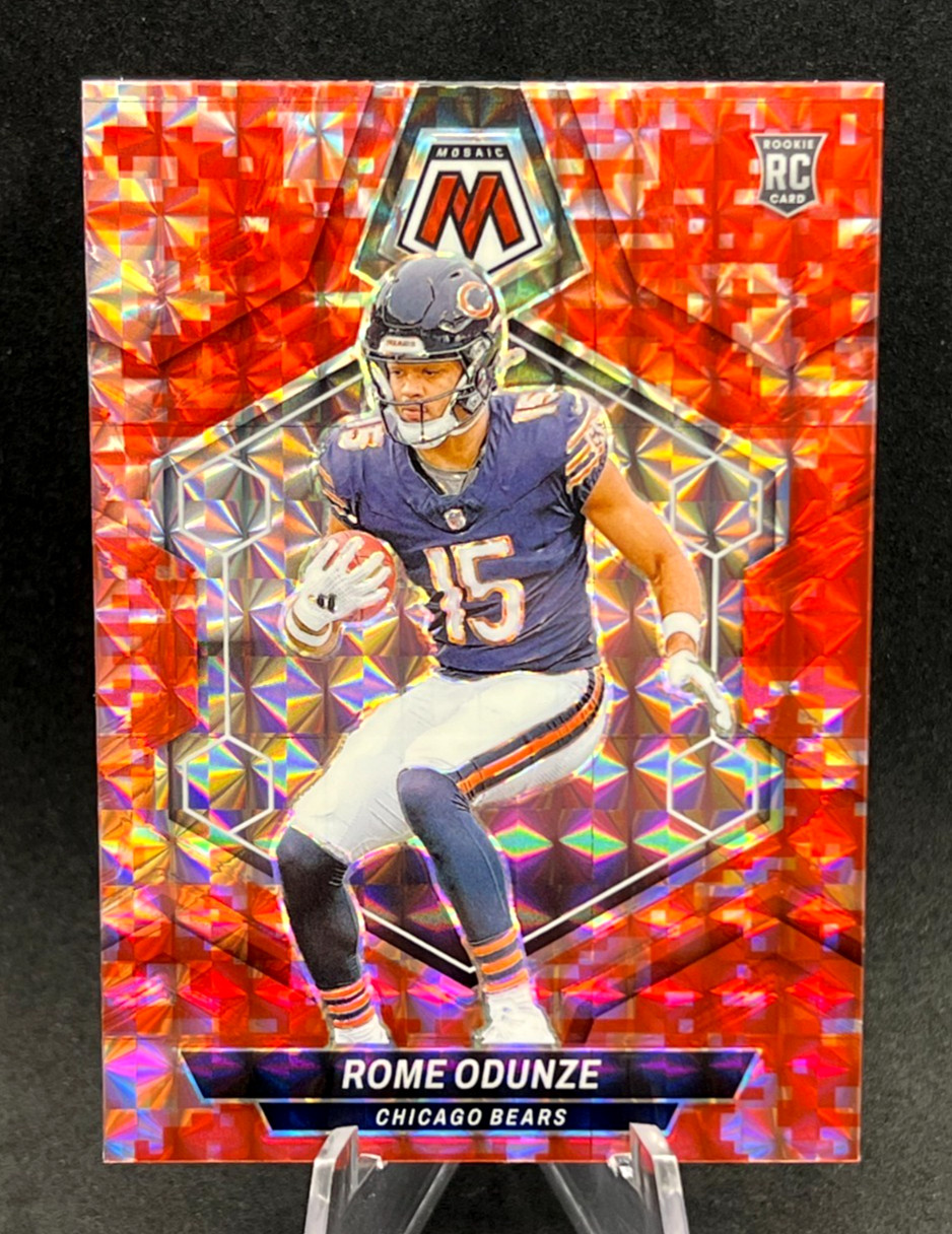 2024 Panini Mosaic - Rookies Rome Odunze #309 Camo Pink Mosaic Prizm (RC) BEARS