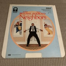 Neighbors CED Videodisc John Belushi Dan Aykroyd Cathy Moriarty 1982 RARE 