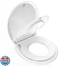 Potty Training Seat Built-in Toilet Seat, Round Toilet Seat 16.5inch with Bab