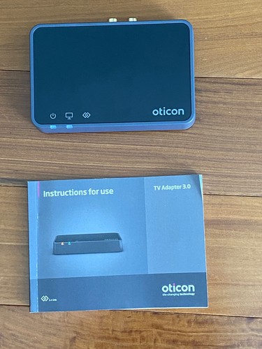 Oticon TV Adapter 3.0, 2.4GHz Hearing Aid Accessory transmitter TVA3 w/Optical