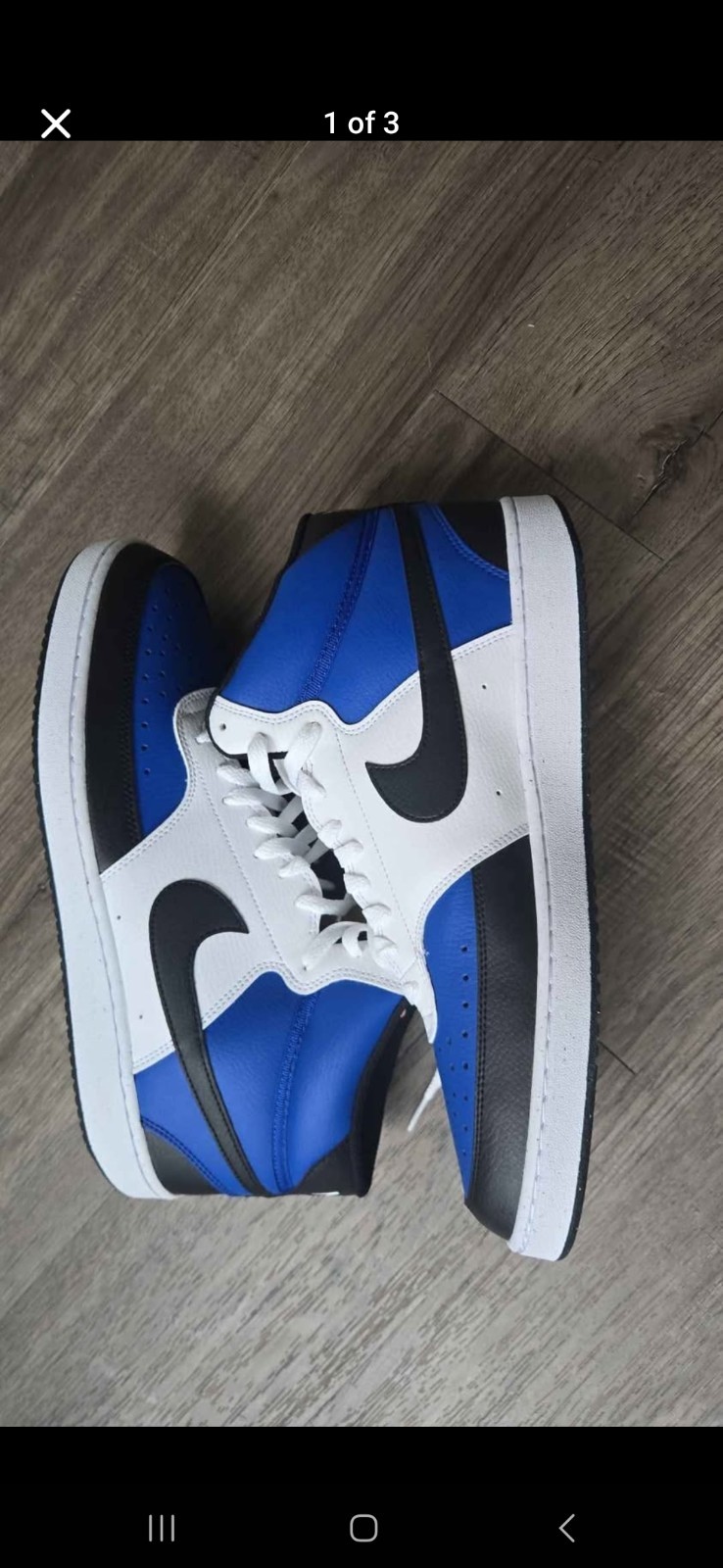 SAOLA Scarpe uomo Nike Court Vision Mid NN AF 13 nuove con scatola bianco gioco royal nero FQ8740 480