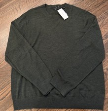 NWT Vince Green Lightweight Merino Wool Pullover Sweater Mens Size XL 295