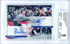 2024 Photogenic #DA-GSW Stephen Curry Steve Kerr Dual Auto BGS 9 MINT