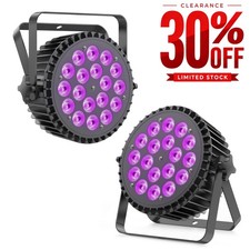 2PCS 270W RGBWA UV Par Lighting LED DMX Stage Light For DJ Disco Party