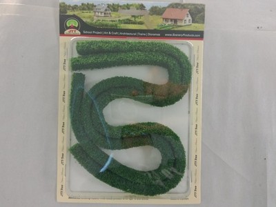 JTT Scenery Products 95614 HO Scale 3/8'' x 1/2'' x 20'' Long Hedges 2 Piece