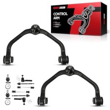 10pcs Front Upper Control Arms, Suspension Kit with Ball Joint Tie Rod End