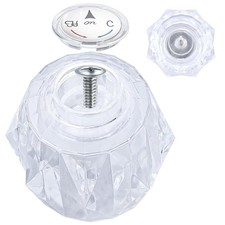 Faucet Handle with Delta RP2389, Single Clear Shower Knob with Button and Set...