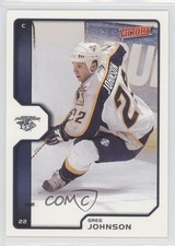 2002-03 Upper Deck Victory Greg Johnson #121 0b4