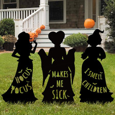 Hocus Pocus Halloween Decorations Outdoor: 3Ct Extra Large Hocus Pocus Witches