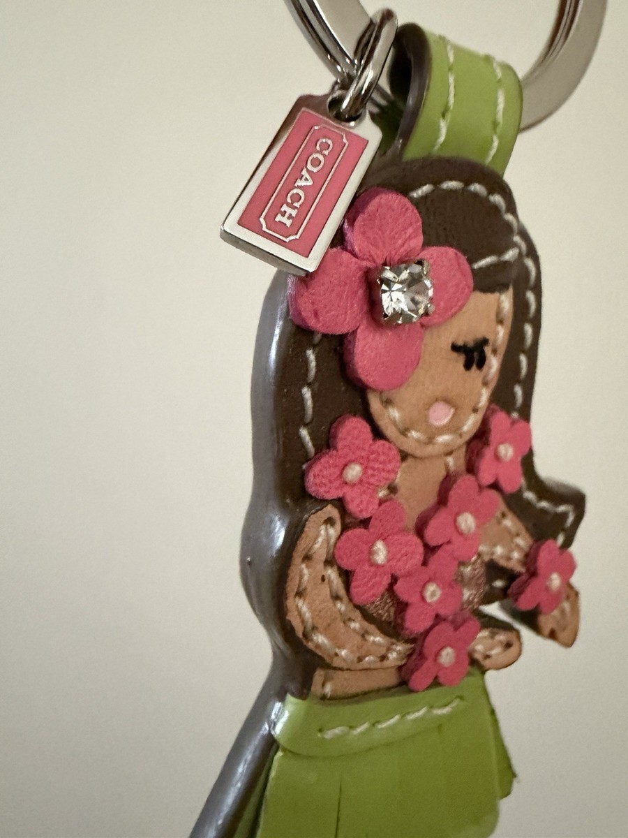 NEW COACH HAWAIIAN HULA GIRL MULTICOLOR BAG CHARM/FOB F93159 | eBay