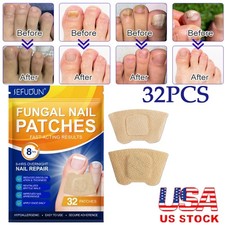 32 Pcs Fungal Nail Patches - Extra Strength Toenail Fungus Treatment Overnight