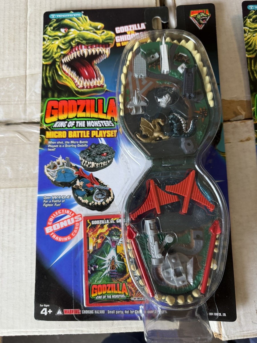 1994 Trendmasters Godzilla vs Ghidorah Micro Battle Playset San