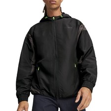 PUMA Mapf1 Statement Woven Full Zip Jacket Mens Black Casual Athletic Outerwear