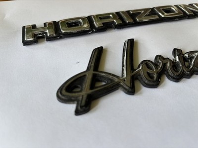 Vintage /Original PLYMOUTH HORIZON script car badge emblem | eBay