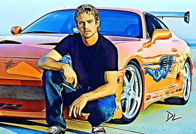 Paul Walker ''The Fast And The Furious'' Pop Art Print - 13 x 19 Poster
