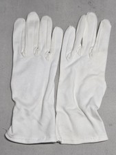 USGI Military White Dress Parade Gloves Men's Medium Cotton Formal