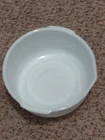 Vintage FIRE-KING WARE Sunbeam Mixer White Milk Glass Mixing Bowl 9.5"
