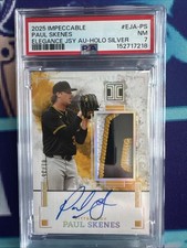 2025 Panini Impeccable - Award Winning Autos Paul Skenes Holo Silver PSA 7 POP 1