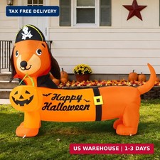 5 FT Halloween Inflatables Outdoor Decorations - Halloween Dog Blow Up Dac