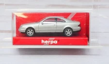 Herpa 032377, Mercedes Benz CLK 2-Door Coup, Metallic Silver, HO Scale