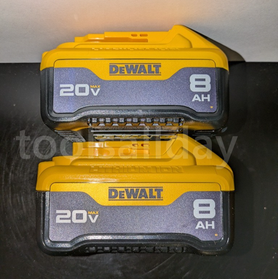 #ad 2 PACK of Genuine DEWALT 8Ah 20V MAX Premium Li ion Batteries OEM DCB208 2 $169.95