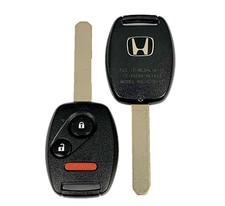 Oem Honda Remote Key Fob Uncut 3 Button For Honda Mlbhlik-1t - Flat Back