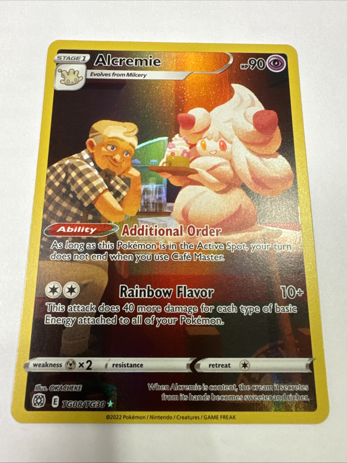 Alcremie TG08/TG30 Pokemon TCG Brilliant Stars Trainer Gallery Holo NM