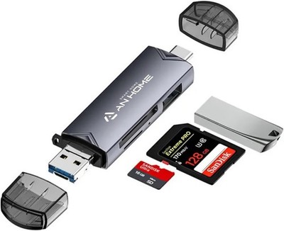 6in1 Kartenleser USB 3.0 Typ-C SD Micro SD TF Memory Card Reader OTG Adapter