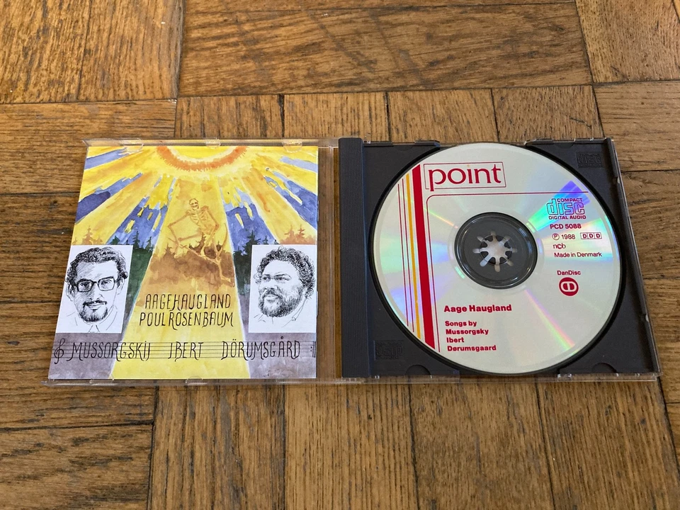 Aage Haugland Songs: Mussorgsky Ibert Dørumsgaard - Rosenbaum Point CD 1988 Foto 2 de 3