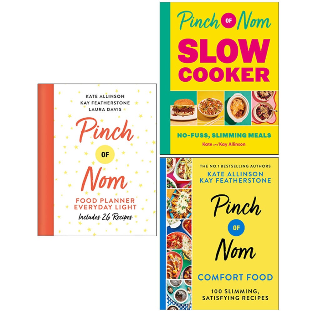 Kay Allinson 3 Books Collection Set Pinch of Nom Slow,Nom Comfort Food, Planner
